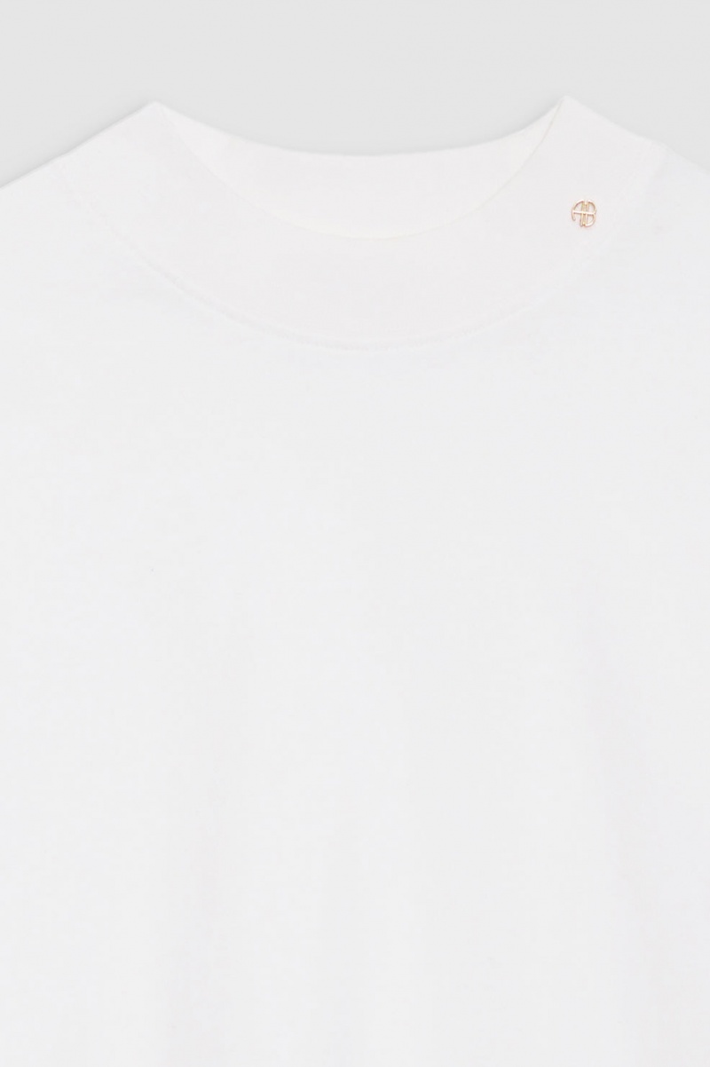 T Shirts Anine Bing Palmer Blanche Femme | OGO-1170742